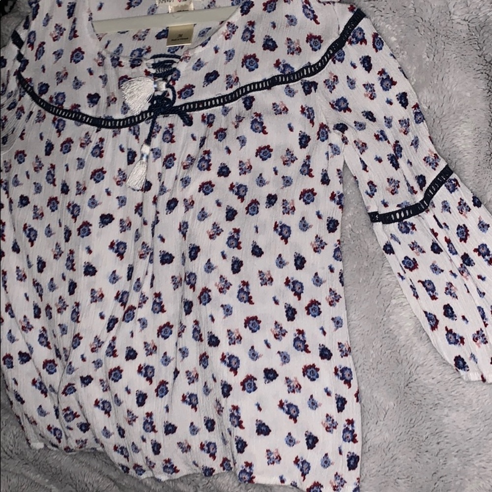 white kids blouse